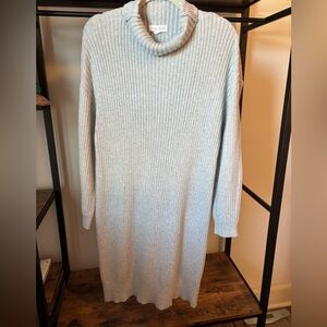 Cozy Ribbed Knit Sweater Dress